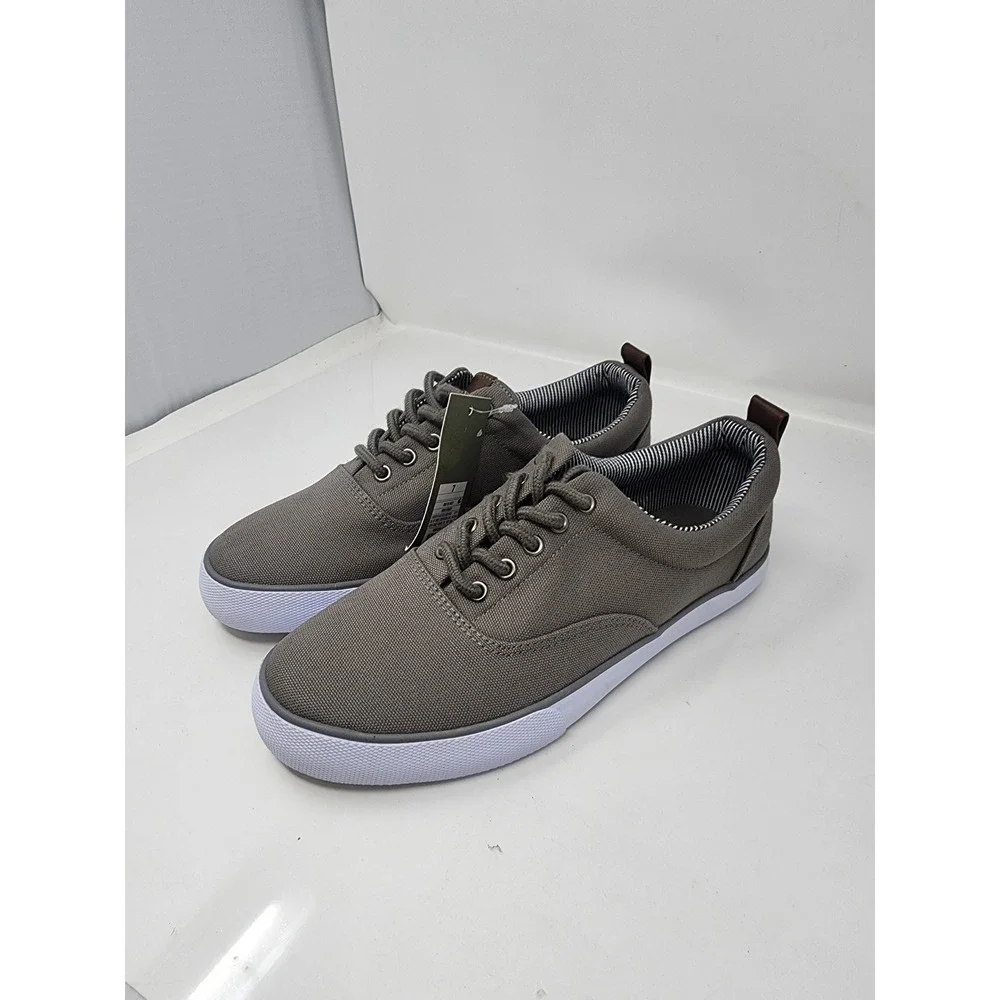 Goodfellow & Co Mens Brady Canvas Sneakers Gray Cotton Casual Size 7